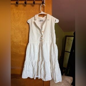 White Collared Dress